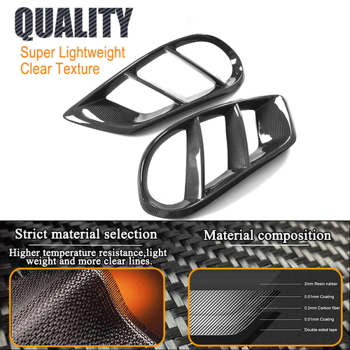 2xCarbon Lufteinlass Entlüftung Air Vent für Merceben Benz W205 C-Klasse C43 AMG - Bild 9 von 13