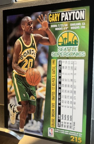 1996-97 Fleer Metal #94 Gary Payton | Seattle Supersonics/ 3 - Picture 8 of 8