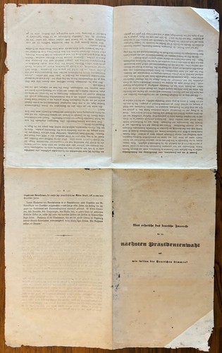 1856 JAMES BUCHANAN CAMPAIGN PRESIDENTIAL LITERATURE GERMAN IMMIGRANTS AMERICANA - Picture 5 of 5