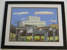 Mid Century Painting Urban Regionalism American Modernism Listed City Landscape