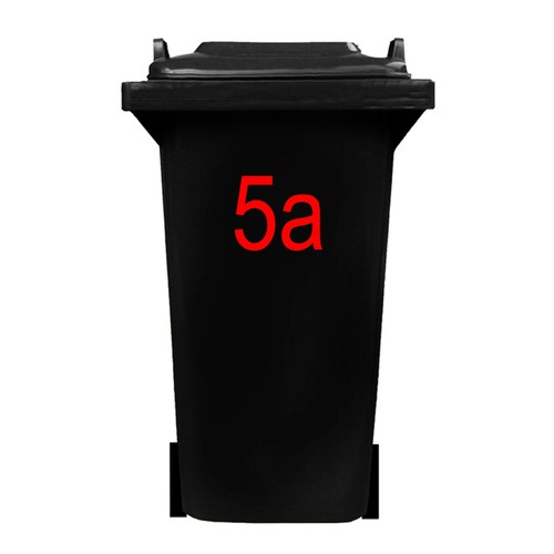 Wheelie Bin Number: Arial 20cm self adhesive trendy for doors shops office cafe - Imagen 9 de 16