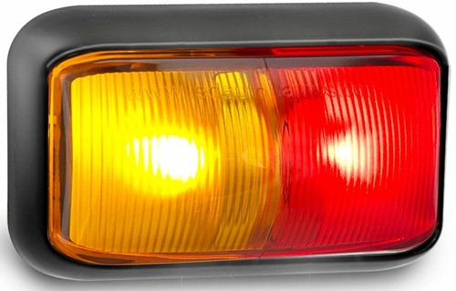 10 PACK LED AMBER/RED MARKER LIGHT TRUCK TRAILER 58ARM  - Bild 2 von 3
