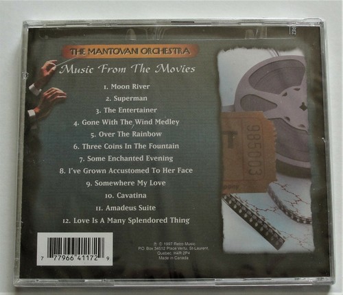 THE MANTOVANI ORCHESTRA - MUSIK AUS DEN FILMEN ~ NEU versiegelte CD - Bild 2 von 2