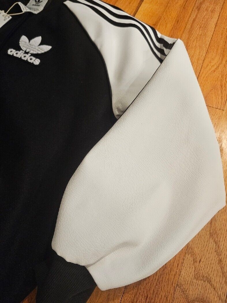 Adidas SST Oversized Varsity SZ XS Jacket Black White BNWT Adidas SST Oversized Varsity SZ XS Jacket Black White BNWT