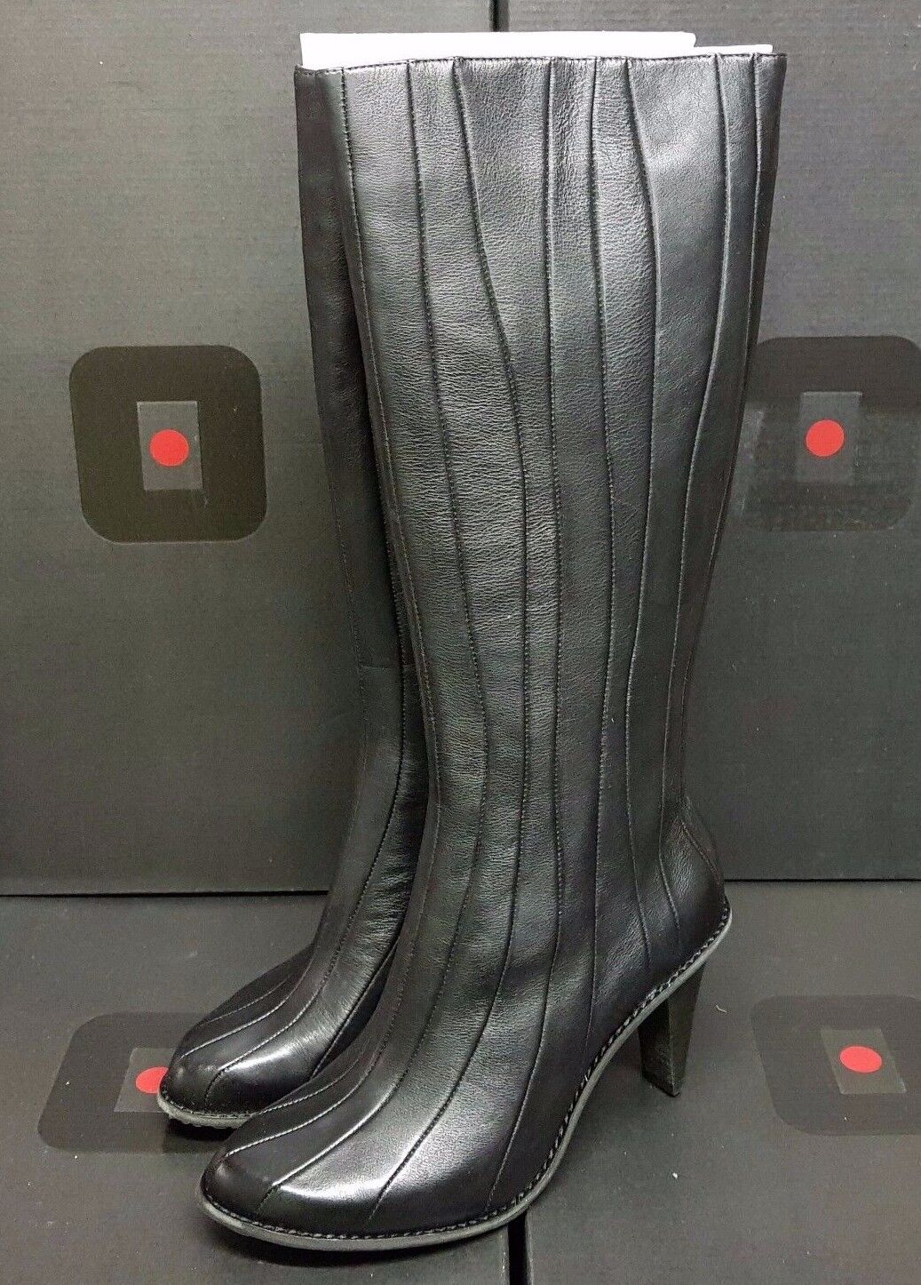 TSUBO "Kampot" Donna boots shoes leather noir 8.5 EUR 39.5 (rrp:) TSUBO