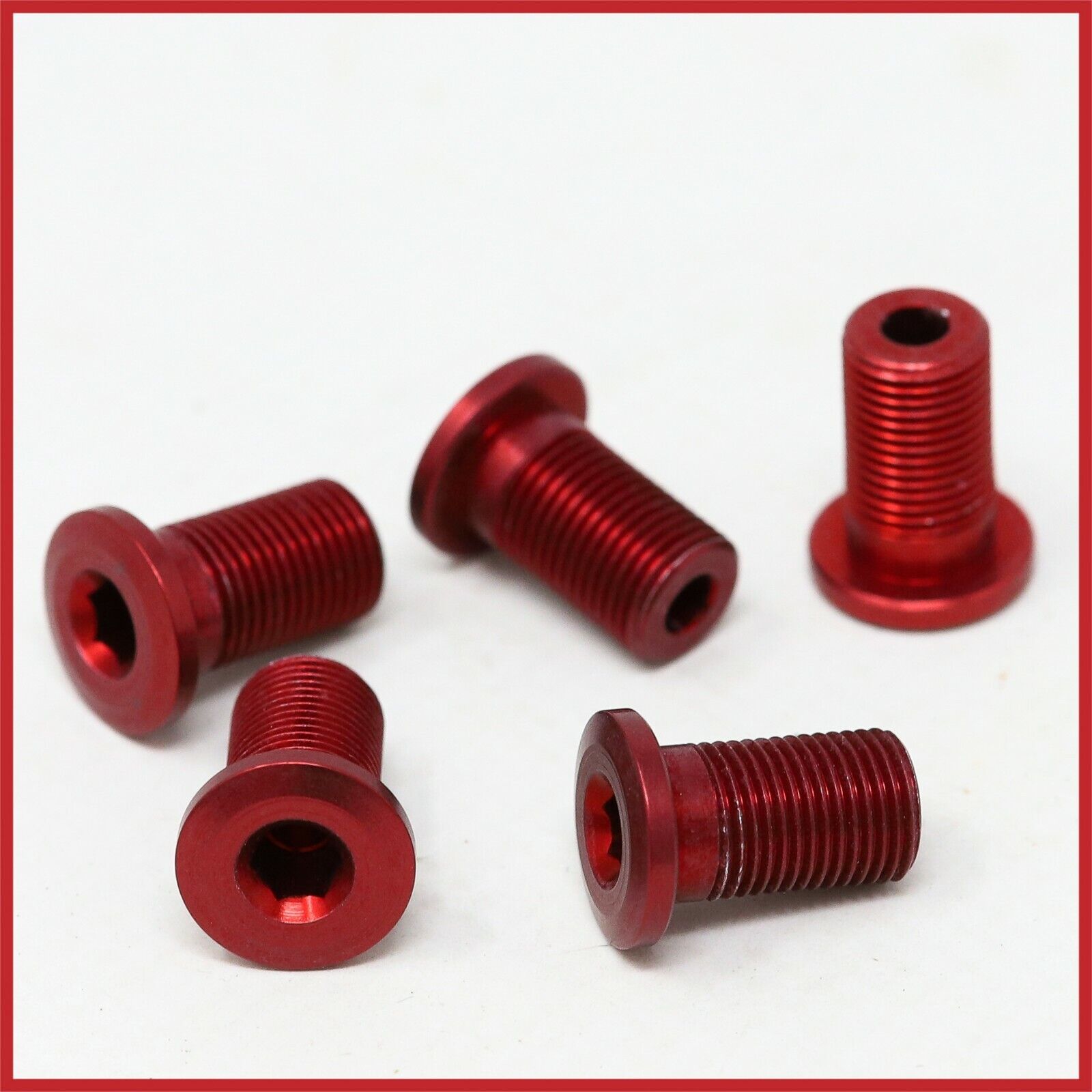 NOS ERGAL CHAINRING BOLTS TRIPLE ALLOY LIGHTWEIGHT 16mm RED VINTAGE 90s ROAD NOS ERGAL CHAINRING BOLTS TRIPLE ALLOY LIGHTWEIGHT 16mm RED VINTAGE 90s ROAD good reputation