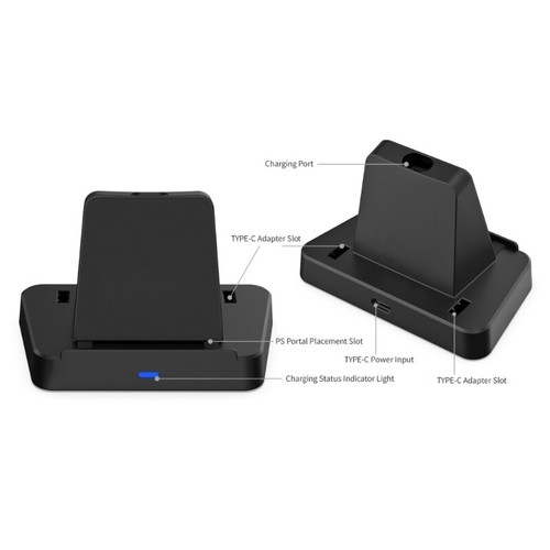 Portable Gaming Consoles Charger Fast Charging Dock ABS Station for P5 Games - Zdjęcie 7 z 8