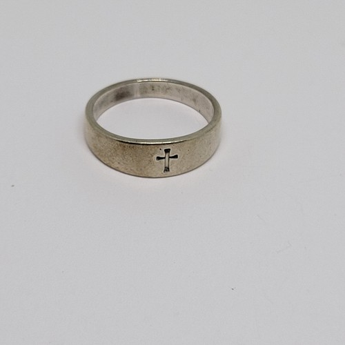 Vintage Estate James Avery Sterling Silver Crosslet Christian Cross Ring ~Size 6