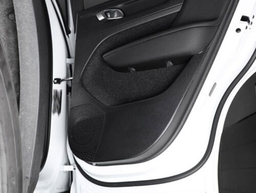 For Volvo XC40 2019-2022 Carbon Fiber Car Door Anti-Kick Protection Cover Trim - Picture 7 of 9