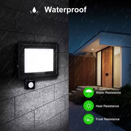 PIR LED Inundador Foco Exterior IP66 con Detector de Movimiento Lámpara 20W 30W 50W 100W - Imagen 12 de 22
