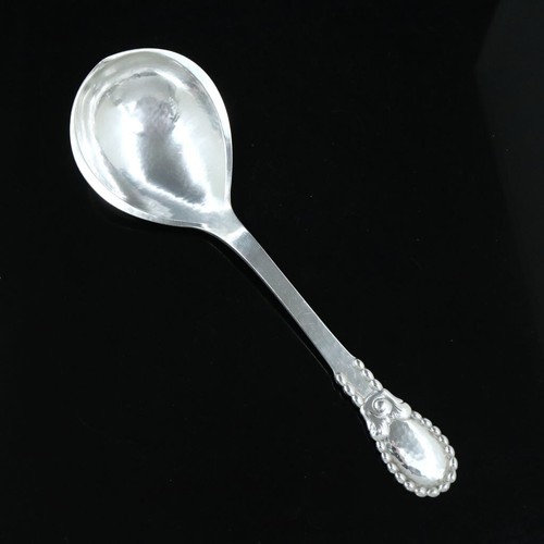 Evald Nielsen. Nr. 13. Servierlöffel Silber. 20 cm. - Bild 2 von 2