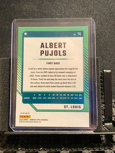 Albert Pujols 2024 Donruss Optic Orange Velocity - Cardinals - Picture 2 of 2