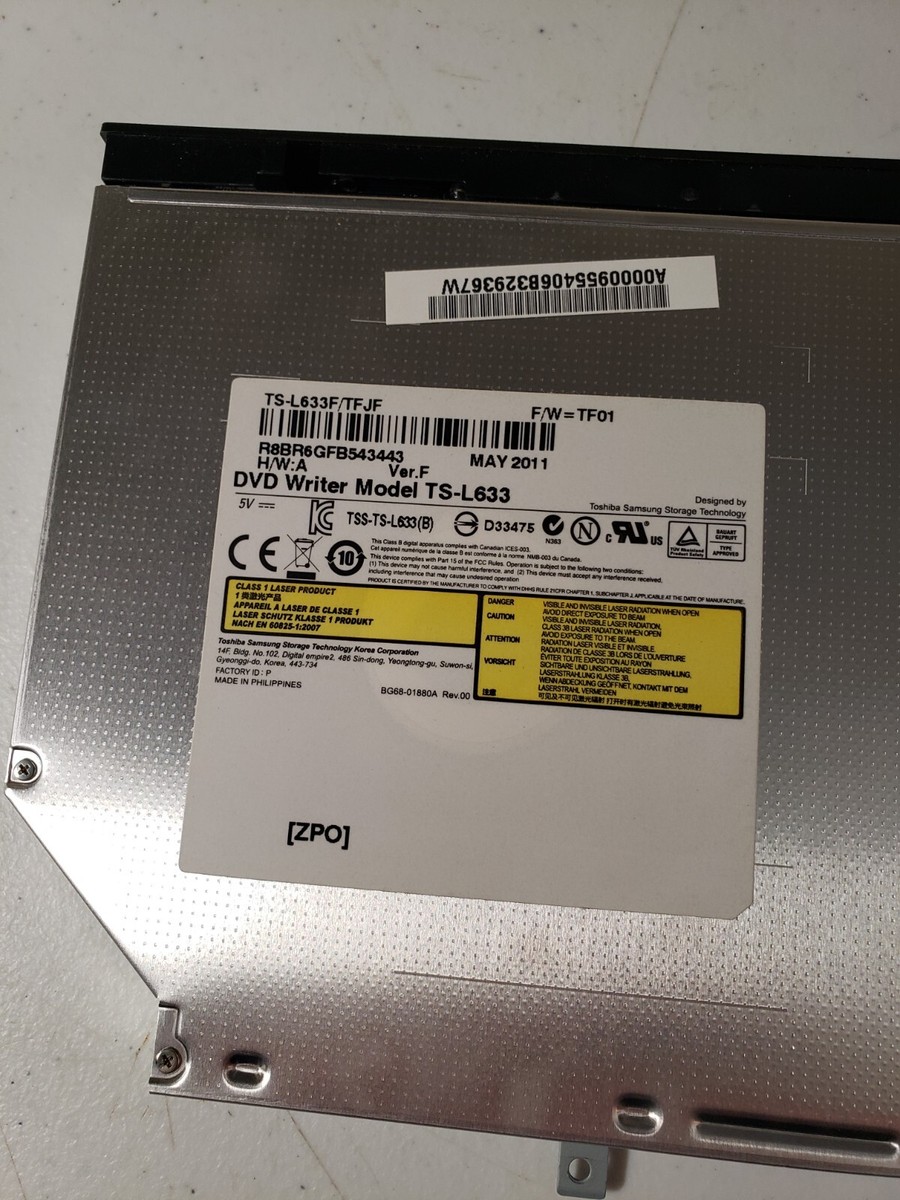 Toshiba Satellite L740 L745 DVDRW w/Bezel Toshiba Samsung TS