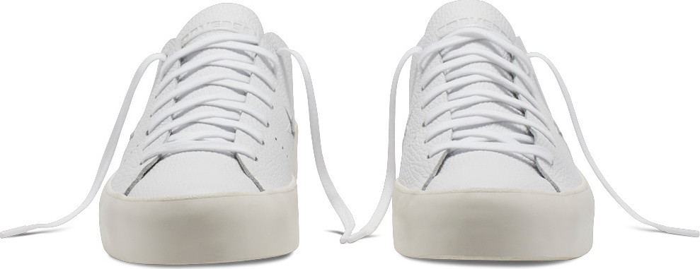 CONVERSE CONS ONE STAR PRIME OX WHITE LEATHER LOW SHOES SZ 12 Uomo 154839C