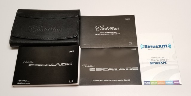 2015 CADILLAC ESCALADE OWNERS MANUAL PLATINUM EDITION BASE AWD 6.2L