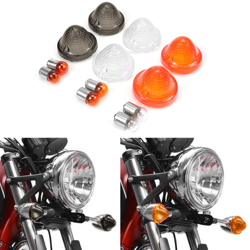 Turn Signal Light Blinker Lens Glass Cover For Bonneville/T100 Scrambler 900+ - Foto 2 di 32