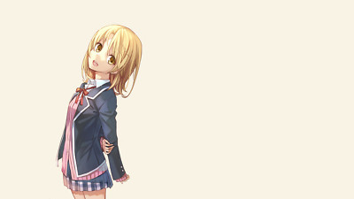 Anime simple background girls isshiki iroha yahari ore Playmat Gaming Mat Desk