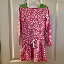 Lilly Pulitzer Pink Sand Dollar Starfish Dress Cotton Girls Size 7