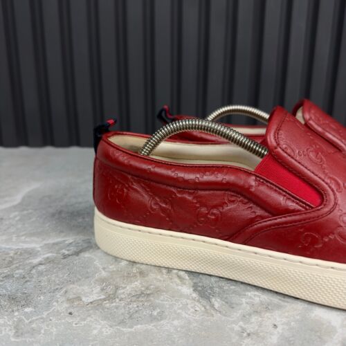 Gucci Dublin GG firma in rilievo pelle rossa 7 G o 7,5 US o 41 EUR - Foto 10 di 23
