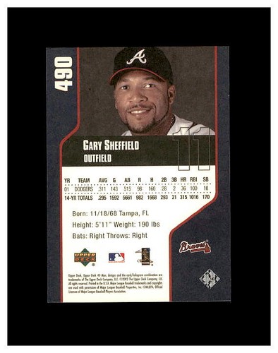 GARY SHEFFIELD YOU PICK SEE SCANS OF EVERY CARD 100,S OF JUST SHEFFIELD,S - Picture 365 of 435