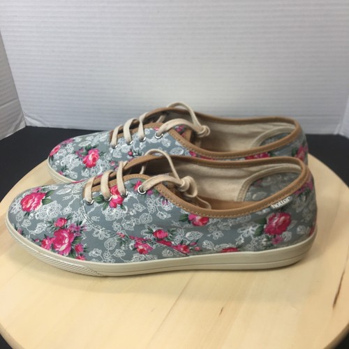 Women's Hotter Mabel Canvas Shoes, Size 10 Floral Sneakers - Picture 6 of 9