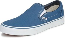 Vans Unisex CLASSIC SLIP-ON Canvas Sneakers Navy Blue VN000EYENVY 