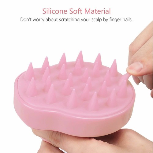 Hair Growth Promoting Stress Reducing Scalp Massaging Shampoo Bath Shower Brush - Picture 8 of 12