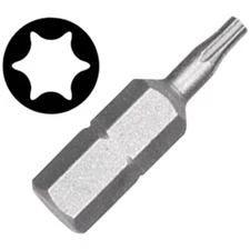 Vermont American 15403 Extra-Hard Screwdriver Bits - 1-in X 1/4-in - Torx #10 -