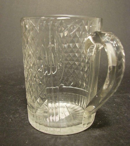 Biedermeier - Glas-, Henkelbecher mit Monogramm JS, ca. 1840. - Picture 3 of 5