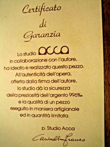 QUADRO LASTRA ARGENTO 996 ACCA firmato Certificato Garanzia Bassorilievo Vintage - Foto 11 di 12