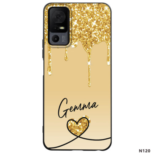 Custodia telefono in silicone cover nome personalizzata per TCL 40 XE 10 Pro 20 SE T-Mobile - Foto 3 di 80