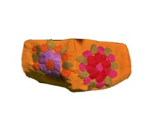 Spring Face Mask Embroidered-Flower Cotton Reusable Washable Cubre bocas Orange