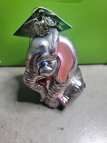 Old World Christmas Ornament- The Glass Elephant 3.5" - Picture 6 of 7