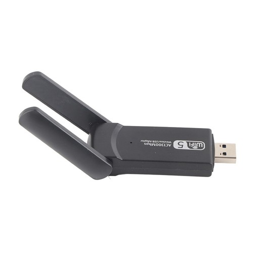 Dual Antenna USB 3.0 WiFi Wireless Adapter Network Card 1300Mbps with Disk - Afbeelding 2 van 12