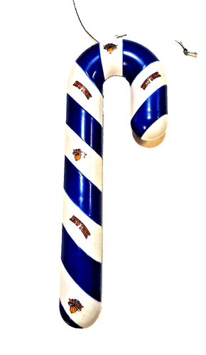 VINTAGE FOREVER NEW YORK KNICKS BLUE & WHITE CANDY CANE - 8" TALL X 3" WIDE - Picture 3 of 8