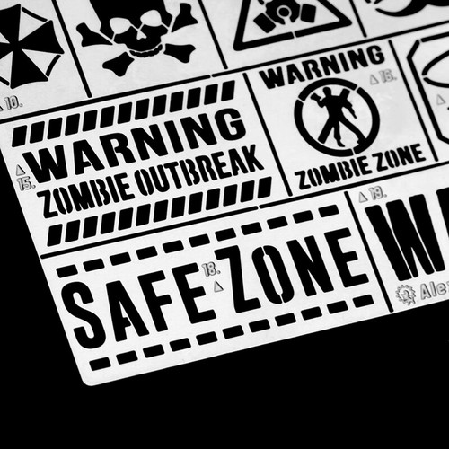 WWII US/German/Soviet/Israel Tank Model Stencil Template Spray Tool 1/32 1/35 - Picture 36 of 37