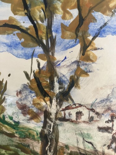 Joaquin Tejón Genannt Quino (1932) Landschaft Aquarell Und Gouache Datiert 1974 - Bild 3 von 13