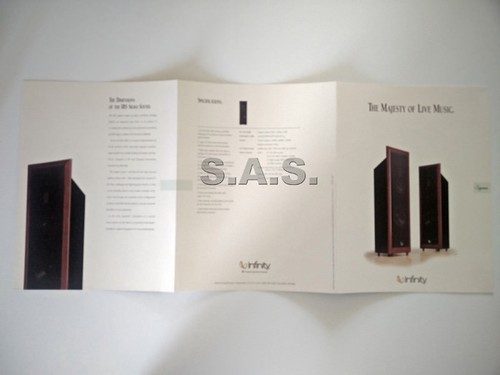 INFINITY SYSTEMS OEM PRODUCT BROCHURE - IRS SIGMA SPEAKERS - NICE! - Picture 4 of 4