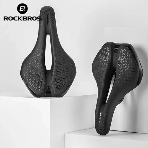 New ROCKBROS Saddle Breathable Hollow MTB Road Bike Lightweight Seat Cushion - Picture 3 of 10