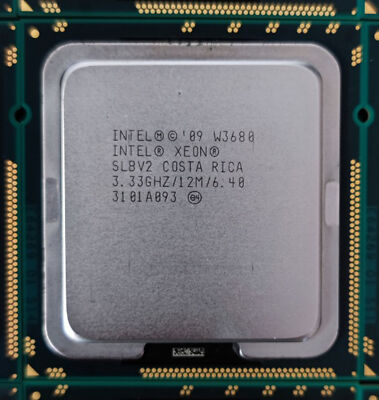 Intel Xeon W3680 SLBV2 3.33GHz 6-core 12MB 6.4GT /s LGA1366 CPU processor
