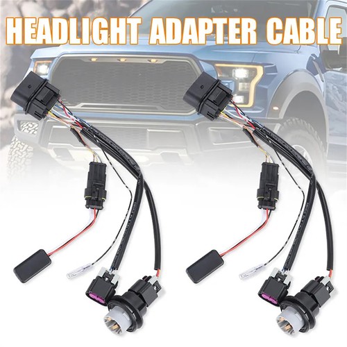 2* Headlight Conversion Wiring Harness Kit For Dodge Ram 1500 2500 3500 2013-18 - Picture 10 of 12