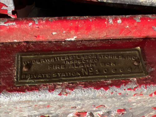Acme Fire Alarm Co New York N.Y. - Scatola Pull Station Funzionante! Alluminio fuso - Foto 8 di 13
