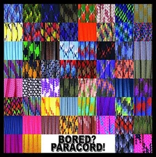 550 Paracord Rope Commercial Type III - 60 Colors and Patterns! - 25 50 100 feet