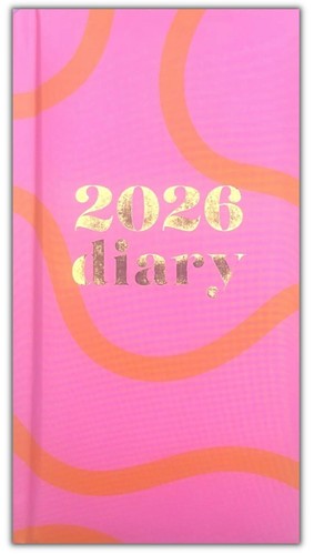 2026 Diary Slim Week To View Luxury Hearts / Daisy Notes Dates Year Calendar - Picture 2 of 14
