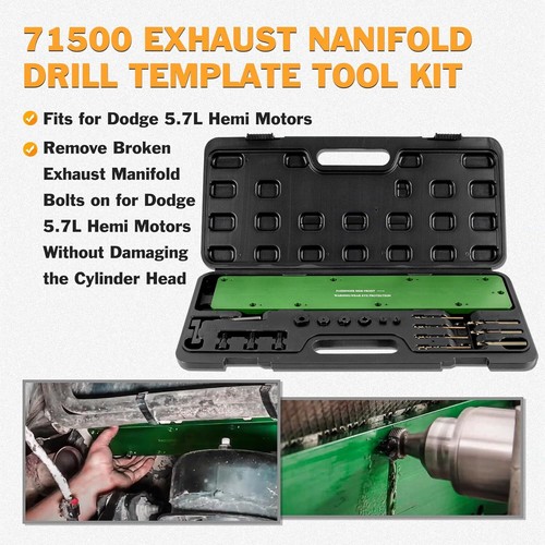 Exhaust Manifold Bolt Drill Template Removal 71500 for Dodge 5.7L Hemi Motors - Foto 5 di 10