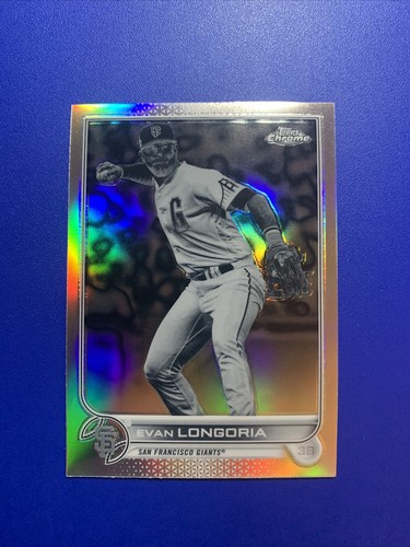 Evan Longoria 2022 Topps Chrome Negative Refractors #54 - 第 1/2 張圖片