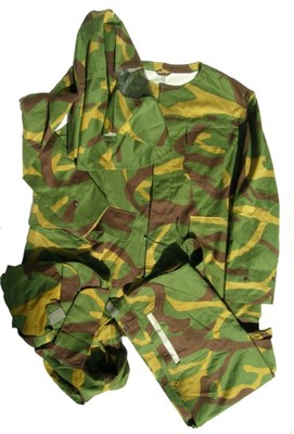 ユーゴスラビア軍 MOL68 スナイパー オーバースーツ パームツリーカモ 古着 Yugoslav Army M68 yellow branch pattern camouflage sniper suit