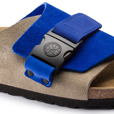 Birkenstock Copenhagen Ultra Blue/Taupe Veloursleder