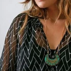 New Zoa New York Women's Multi-Color Zig-Zag Print Sheer Blouse Sizes S & M