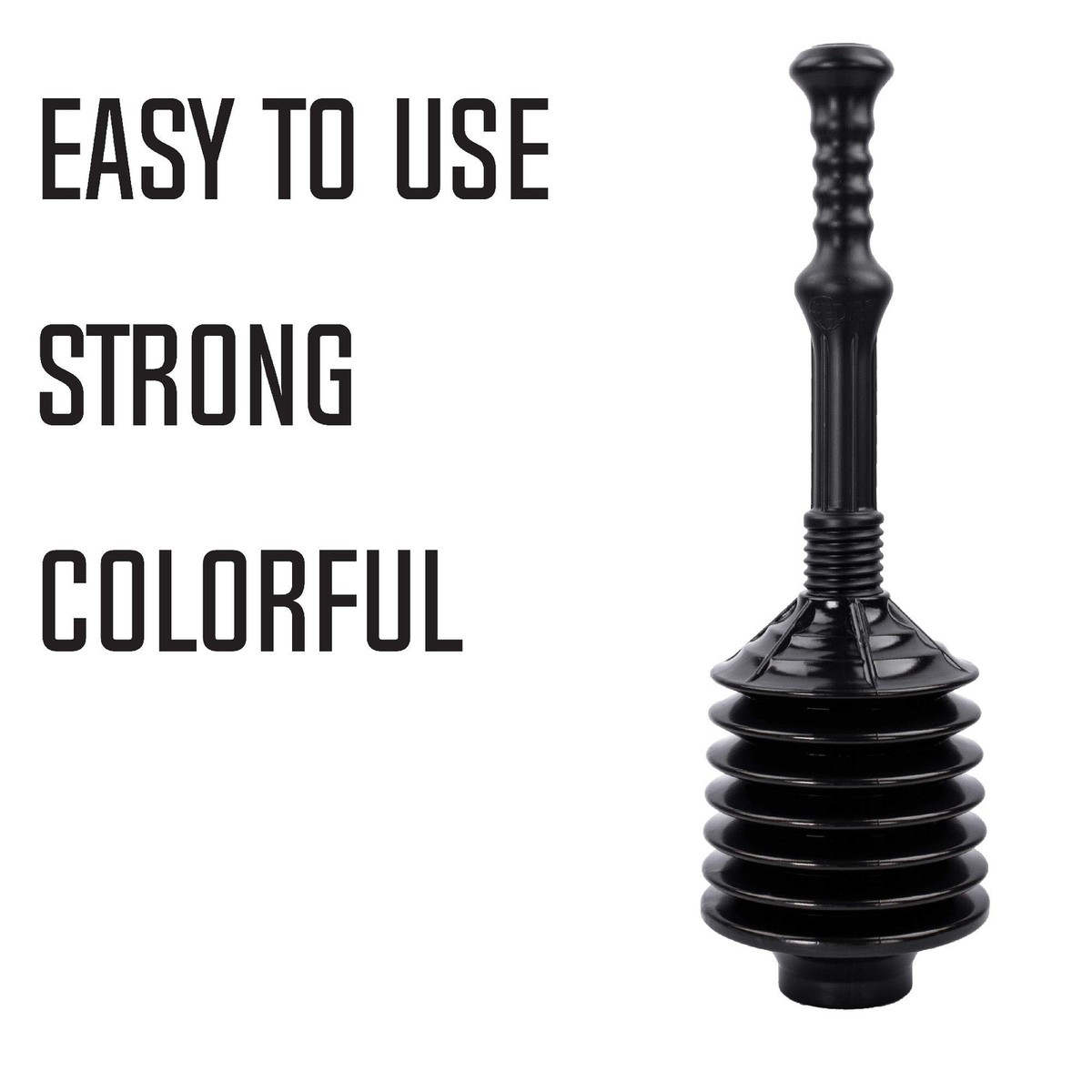 JS Jackson Supplies Professional Bellows Accordion Toilet Plunger